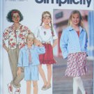 Simplicity 7951 girls jacket skirt pants shirt UNCUT sizes 7 8 10 Simplicity 7951 girls jacket skirt pants shirt UNCUT sizes 7 8 10