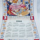 Kay Dee calendar towel 2000 teddy bear 16x27 inches new in package Kay Dee calendar towel 2000 teddy bear 16x27 inches new in package