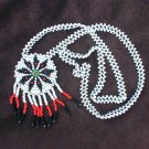 Beaded necklace with pendants small beads hand crafted western Indian design
