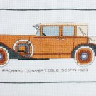Finished cross stitch Packard convertible sedan 1923 picture