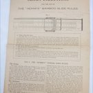 Directions for Hemmi's Bamboo Slide Rules vintage paper Directions for Hemmi's Bamboo Slide Rules vintage paper