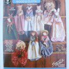 Wood & Cloth dolls animals maidens for wall hangings wreaths
