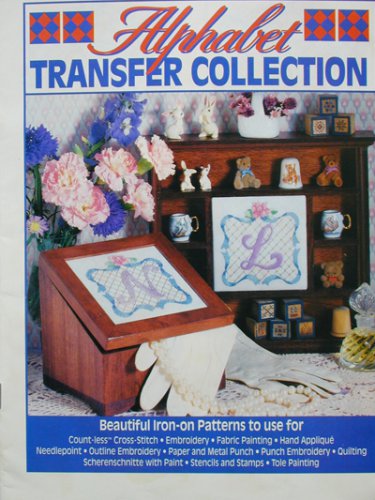 Alphabet Iron-on transfer pattern booklet includes some flowers