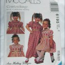McCall 6195 girls dress and jumpsuit UNCUT pattern sz 2
