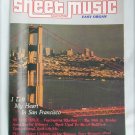 Sheet Music Magazine I Left my Heart in San Francisco+ August September 1983 Sheet Music Magazine I Left my Heart in San Francisco+ August September 1983