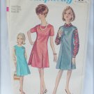 Simplicity 6701 misses jumper dress size 18 1/2 vintage 1966