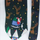 Christmas tie 100% silk Santa & reindeer from Save the Children Collection Christmas tie 100% silk Santa & reindeer from Save the Children Collection