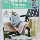 Annie's Attic Springtime Throws 5 knitting patterns