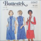 Butterick 3507 misses cardigan & dress size 12 UNCUT pattern