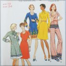 Butterick 3481 misses dress top pants vintage pattern UNCUT size 12