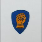 Black Power patch emblem applique navy with gold fist triangular Black Power patch emblem applique navy with gold fist triangular