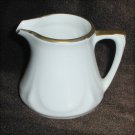 R S Germany porcelain small creamer pitcher gold trim 2 1/4"