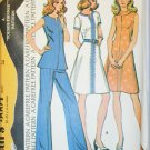 McCall 3604 misses dress top pants vintage 1973 size 12 UNCUT