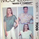 McCall 7009 pullover blouses uncut pattern size Medium 14 to 16