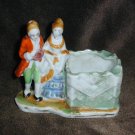 Porcelain ashtray or planter colonial man woman Made in Japan vintage