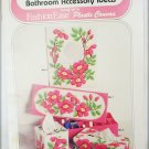 Columbia Minerva Plastic Canvas patterns bathroom accessory poppies iris