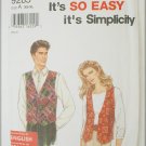 Simplicity 9285 vests man woman sizes XS S M L XL UNCUT Simplicity 9285 vests man woman sizes XS S M L XL UNCUT