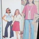 McCall 5391 girls tops skirt size small 28 29 breast UNCUT retro pattern