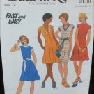 Butterick 3574 misses dress size 12 knits only UNCUT retro pattern