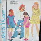 McCall 4939 girls dress top pans with transfer size 8 UNCUT pattern