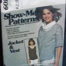McCall 6011 misses jacket & vest sizes 10 12 14 UNCUT but no envelop