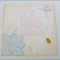 2 handkerchiefs 100% cotton made Hong Kong one pink 1 blue flower never used
