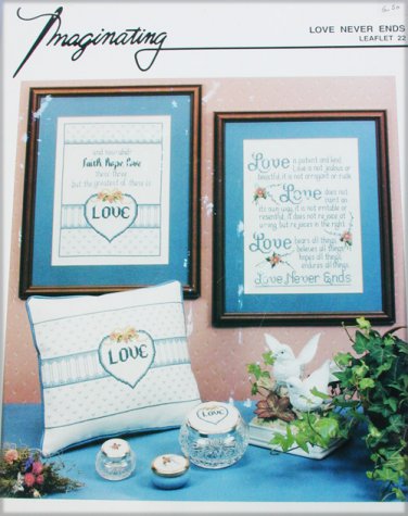 Love Never Ends cross stitch pattern Imaginating Leaflet 22