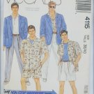 McCall 4115 man's jacket, shirt pants shorts size 38 40 UNCUT pattern McCall 4115 man's jacket, shirt pants shorts size 38 40 UNCUT pattern