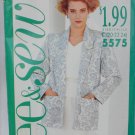 Butterick See & Sew 5575 woman's jacket top skirt size 20 22 24 UNCUT pattern