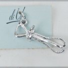 Sterling charm di Vera kitchen egg beater design on original card excellent