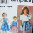 Simplicity 7067 girl's dress jacket purse sizes 5 6 6X pattern Simplicity 7067 girl's dress jacket purse sizes 5 6 6X pattern