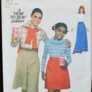 Simplicity 8136 girls skirt & gauchos size 7 pattern