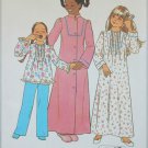 Simplicity 7731 girl's nightgown pajamas size 12 UNCUT pattern