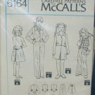 McCall 6164 girl's pants jacket skirt vest size 12 UNCUT pattern no envelop