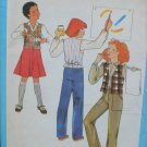 Simplicity 8632 girl's skirt pants vest size 8 used pattern