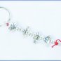 Red Hat ladies key chain in package 5 hats 4.5" long Mystical Key Chain