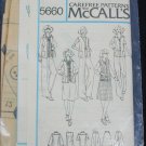 McCall 5660 misses jacket vest skirt pants sizes 10 12 14 unused no envelop
