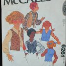 McCall 6261 girls reversible vest pattern size 10 vintage 1978 pattern