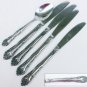 Rogers stainless Dream Rose 1 teaspoon 4 knives Stanley Roberts