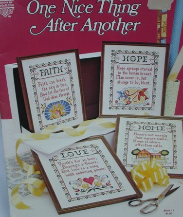 Gloria & Pat One Nice Thing After Another cross stitch patterns faith love
