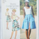 Simplicity 6968 ladies skirt shorts top pattern size 12 vintage 1975 Simplicity 6968 ladies skirt shorts top pattern size 12 vintage 1975