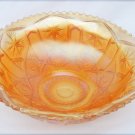 Imperial Glass Star and File vintage carnival bowl 7 1/4"