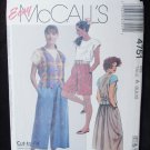 McCall 4751 misses culottes top vest skirt sizes 6 8 10 UNCUT pattern