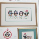 Penguin Parade cross stitch pattern booklet Gloria & Pat