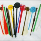 Lot of 17 souvenir plastic stirrers collectible bar ware swizzle stir sticks Lot of 17 souvenir plastic stirrers collectible bar ware swizzle stir sticks