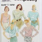 Simplicity 8185 6 blouse patterns sizes Petite Small Medium  UNCUT