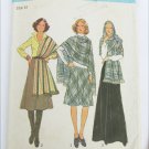 Simplicity 7679 vintage 1976 misses skirt & stole shawl size 14 pattern