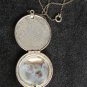 Avon glace necklace round disc delicate chain held Rapture