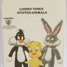 Butterick 6347 Looney Tunes stuffed animal pattern UNCUT