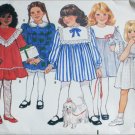 Butterick 3486 child's dress pattern sizes 2 3 4